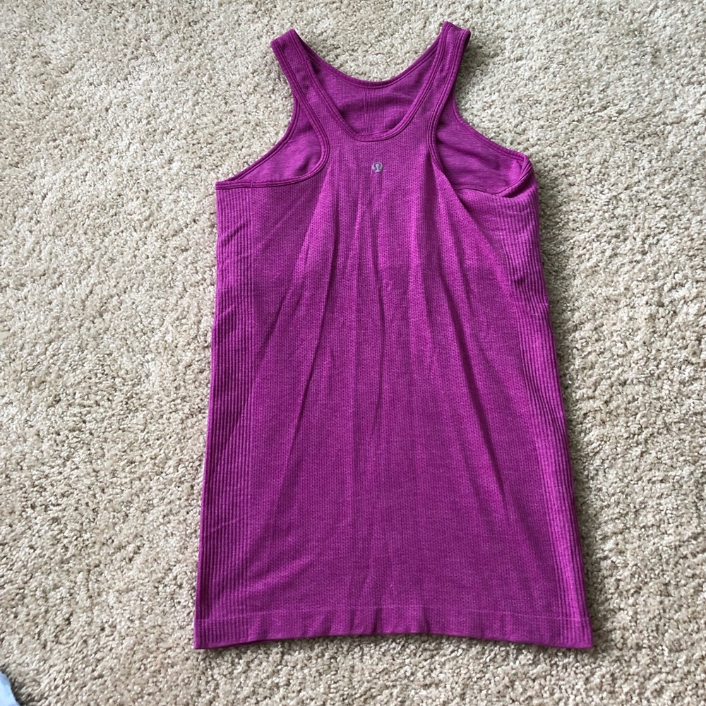 lululemon athletica Magenta Ribbed Racerback Tank - Picture 2 of 4